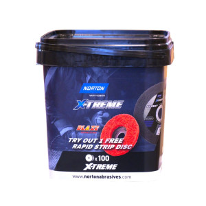 NO X-treme 125x1 katkaisulaikka 100 kpl + Rapid Strip