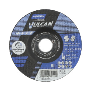 Norton 125x3,2x22.23 VULCAN Katkaisulaikka kupera