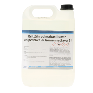 Erittäin voimakas liuotin vesipestävä ei laimennettava 5 litraa