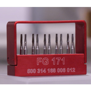 Kartioporanterä lasille 1 mm FG 171 10 kpl