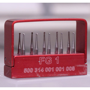 Pyöreäpäinen poranterä lasille 0,8 mm  FG 1 10 kpl